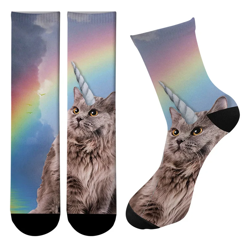 Cartoon Animal 3D Print Socks Cool Cat Fun Panda Stitching Socks Four Seasons Wild Long Socks For Men And Women ZWL18
Cartoon Animal 3D Print Socks Cool Cat Fun Panda Stitching Socks Four Seasons Wild Long Socks For Men And Women ZWL18