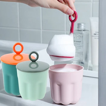 Portable Facial Cleanser Foamer Cute Bubbler Cup Manual Foam Maker Multi-Purp Facial Cleanser Tools New~
