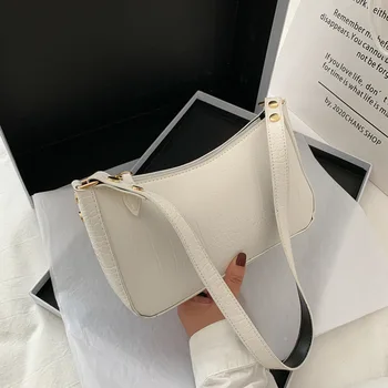 Bag 2020 Spring and Summer New Style Non-mainstream Middle Armpit Package Vintage Handbag Fashion Simple Crocodile Pattern Shoul
Bag 2020 Spring and Summer New Style Non-mainstream Middle Armpit Package Vintage Handbag Fashion Simple Crocodile Pattern Shoul