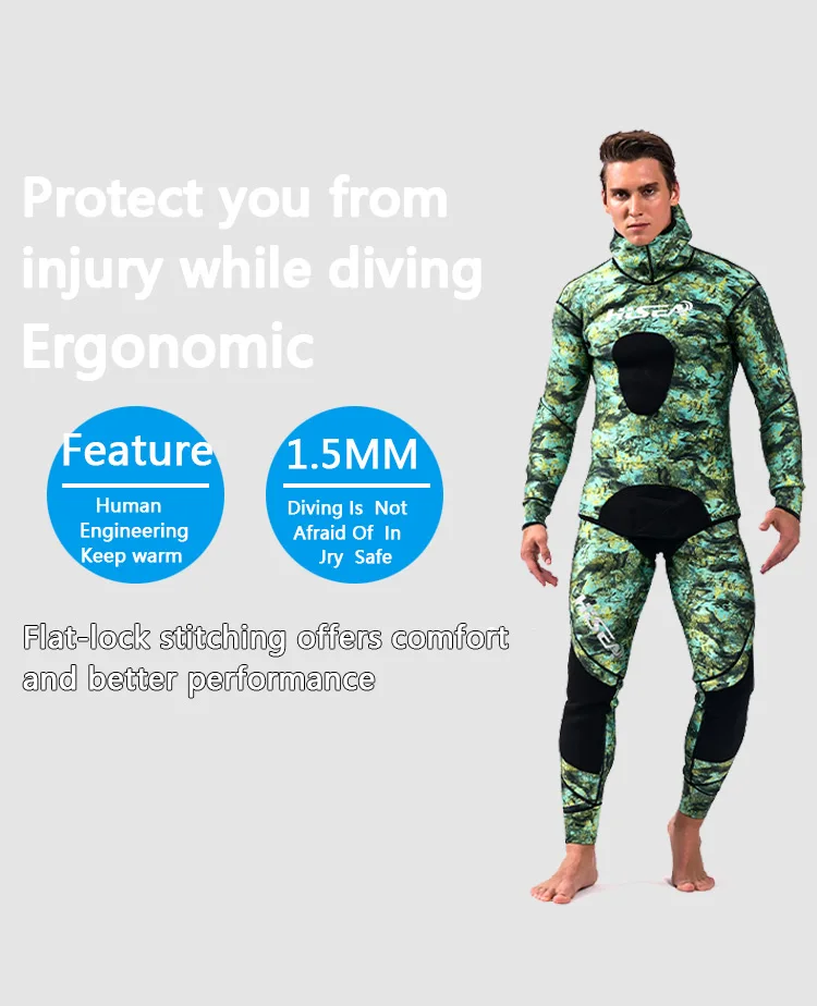 Cressi 3.5mm Green Hunter Open-Cell Wetsuit EXCLUSIVE 