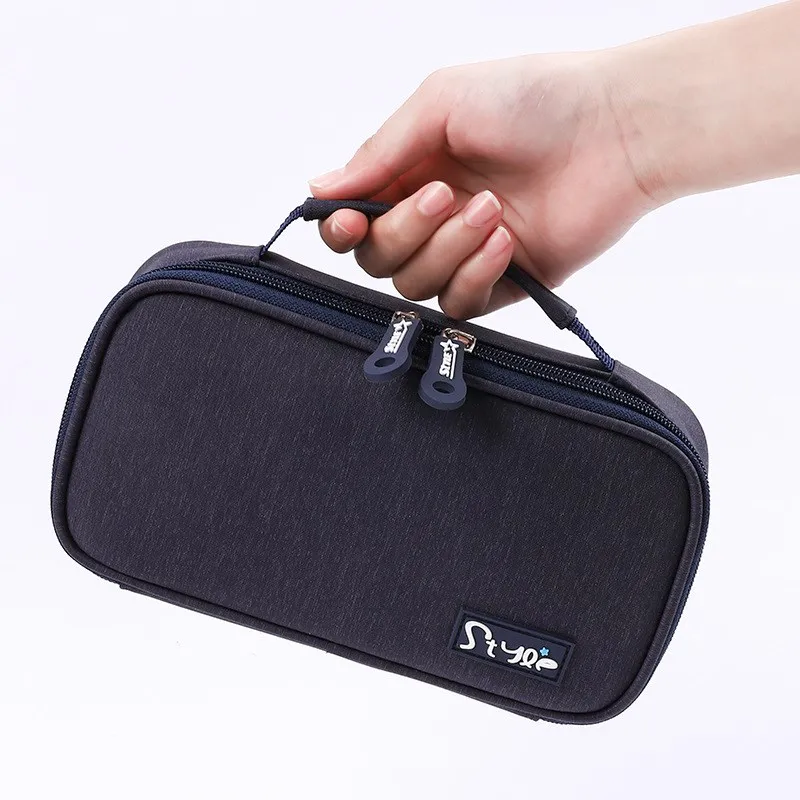 Large capacity pen bag School student learning stationery box solid color Portable canvas pencil case cosmetic bag gift
Large capacity pen bag School student learning stationery box solid color Portable canvas pencil case cosmetic bag gift