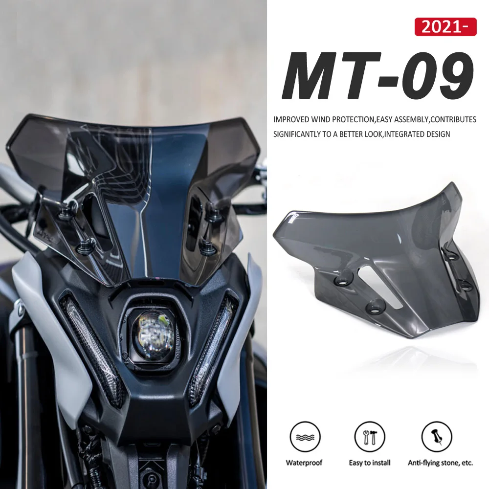 Windshield For YAMAHA MT-09 / SP FZ-09 MT09 FZ09 NEW Motorcycle Accessories Windscreen Wind Deflector Fairing Baffle Cover 2021- 
Windshield For YAMAHA MT-09 / SP FZ-09 MT09 FZ09 NEW Motorcycle Accessories Windscreen Wind Deflector Fairing Baffle Cover 2021-