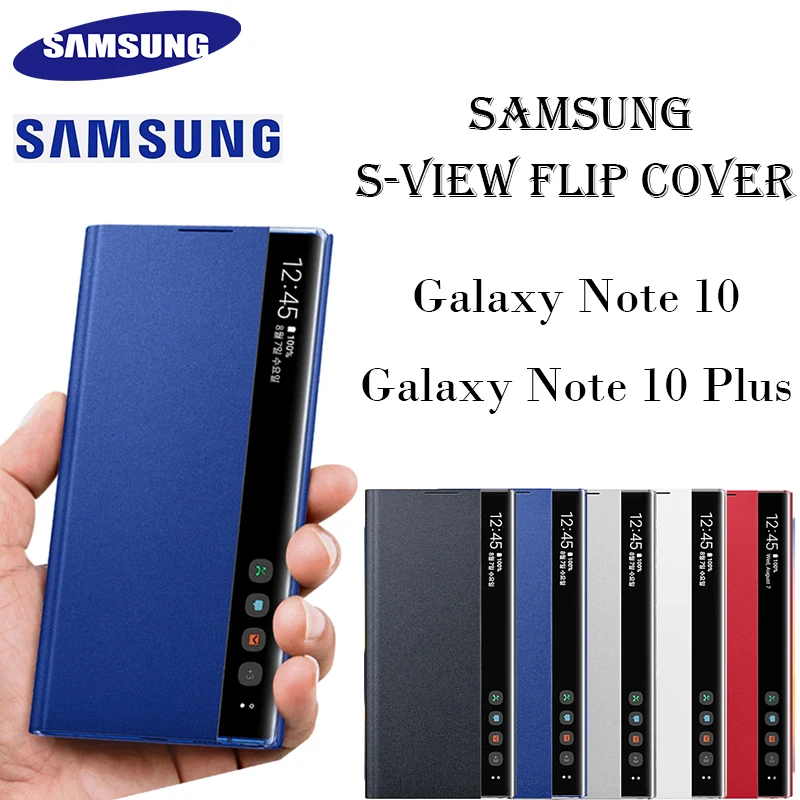 Original Samsung Galaxy Note 10 Clear Smart View Flip Case For Note 10 Plus Mirror Wallet Learth Cover EF-ZN975
Original Samsung Galaxy Note 10 Clear Smart View Flip Case For Note 10 Plus Mirror Wallet Learth Cover EF-ZN975