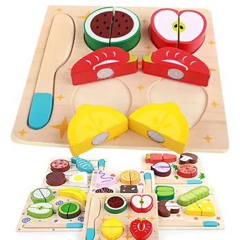 Wooden Puzzles Toys Simulateed Cutting Fruits Vegetables Dessert Kitchen Toys for Kids Cooking Food Pretend Play Educational Toy
Wooden Puzzles Toys Simulateed Cutting Fruits Vegetables Dessert Kitchen Toys for Kids Cooking Food Pretend Play Educational Toy