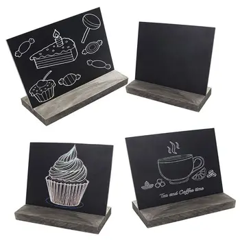 15.3x12.7x4.6cm Mini Tabletop Chalkboard Signs with Rustic Style Wood Base Stands, Set of 4,Include 3x chalks
15.3x12.7x4.6cm Mini Tabletop Chalkboard Signs with Rustic Style Wood Base Stands, Set of 4,Include 3x chalks