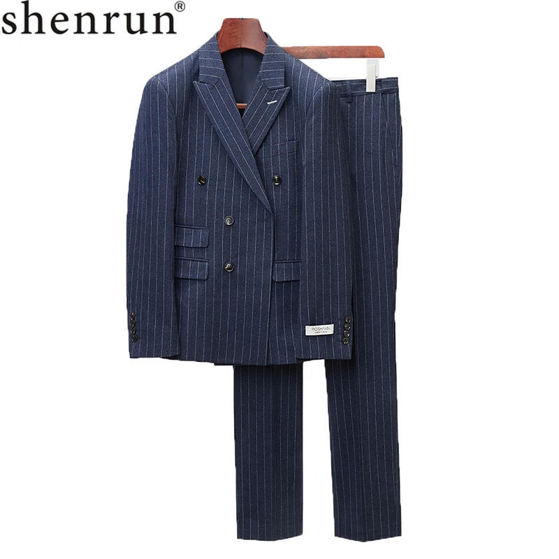 Shenrun мужской костюм в полоску, деловой костюм для работы, вечеринки, выпускного вечера, деловой Повседневный двубортный костюм для банкета, 2 предмета, повседневная одежда, королевский синий, серый цвет
Shenrun мужской костюм в полоску, деловой костюм для работы, вечеринки, выпускного вечера, деловой Повседневный двубортный костюм для банкета, 2 предмета, повседневная одежда, королевский синий, серый цвет