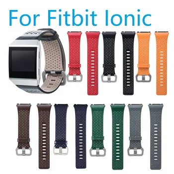 Genuine Leather Strap for Fitbit Ionic Strap Perforated Leather Accessory Band Bracelet Watchband Wristband Smart Watch Straps 
Genuine Leather Strap for Fitbit Ionic Strap Perforated Leather Accessory Band Bracelet Watchband Wristband Smart Watch Straps