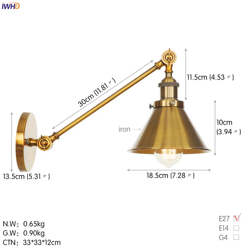 B0032A 30cm 古铜色尺寸图 英文版