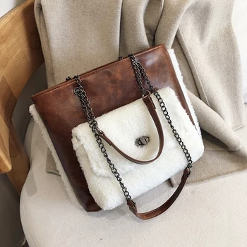 Luxury Handbags Designer Plush Tote Bags For Women 2019 Ladies Winter Large Capacity Chains Shoulder Messenger Bags Sac A Main
Luxury Handbags Designer Plush Tote Bags For Women 2019 Ladies Winter Large Capacity Chains Shoulder Messenger Bags Sac A Main