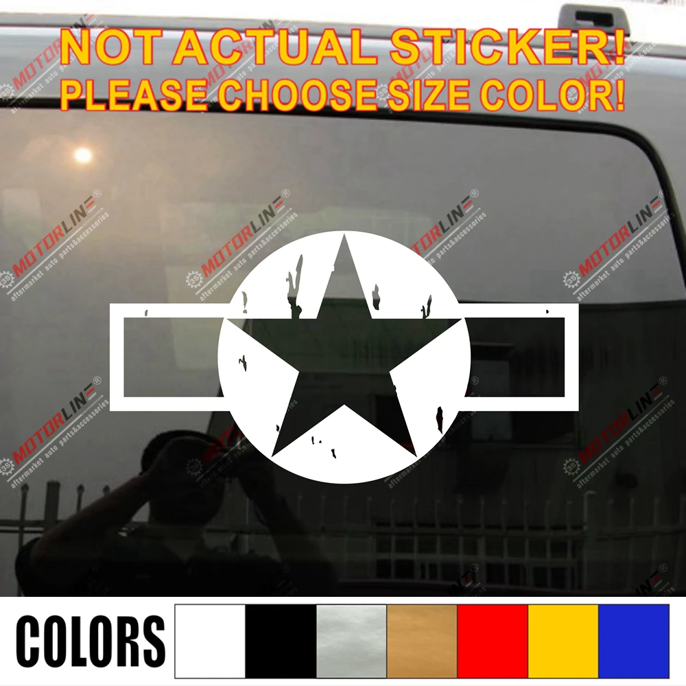 

US Air Force USAF Decal Sticker Car Vinyl pick size color distressed pick size color b