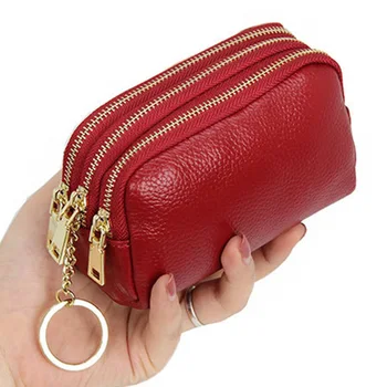 Portable Women Leather Wallet 3 Layers Zipper Large Capacity Pouch Wear Resistant Card Coin Key Holder Purse 13x5.5x7.5CM 
Portable Women Leather Wallet 3 Layers Zipper Large Capacity Pouch Wear Resistant Card Coin Key Holder Purse 13x5.5x7.5CM