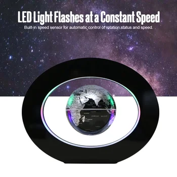 Magnetic Levitation Floating Globe with Colored LED Lights Anti Gravity Magnetic Levitation Rotating World Map Home Decoration
Magnetic Levitation Floating Globe with Colored LED Lights Anti Gravity Magnetic Levitation Rotating World Map Home Decoration