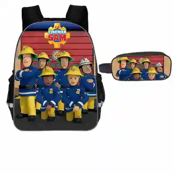 2Pcs/Set Portfolio For School Bag Girls Boys Fashion Fireman Sam Printed Backpacks Kindergarten Bookbag Mochila Escolar 
2Pcs/Set Portfolio For School Bag Girls Boys Fashion Fireman Sam Printed Backpacks Kindergarten Bookbag Mochila Escolar