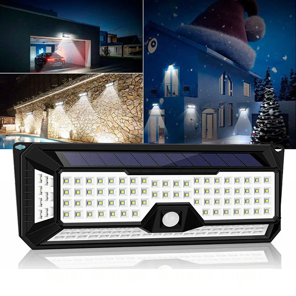 4X 2835SMD 136LED Solar Powered Light 4 Side PIR Motion Sensor Wall Lamp Waterproof Street Light Outdoor Garden Wall Light
4X 2835SMD 136LED Solar Powered Light 4 Side PIR Motion Sensor Wall Lamp Waterproof Street Light Outdoor Garden Wall Light