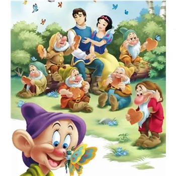 

snow white and the seven dwarfs dopey 5D Diamond Painting Full Square /Round Mosaic Diamond Embroidery Sale Decor Painting