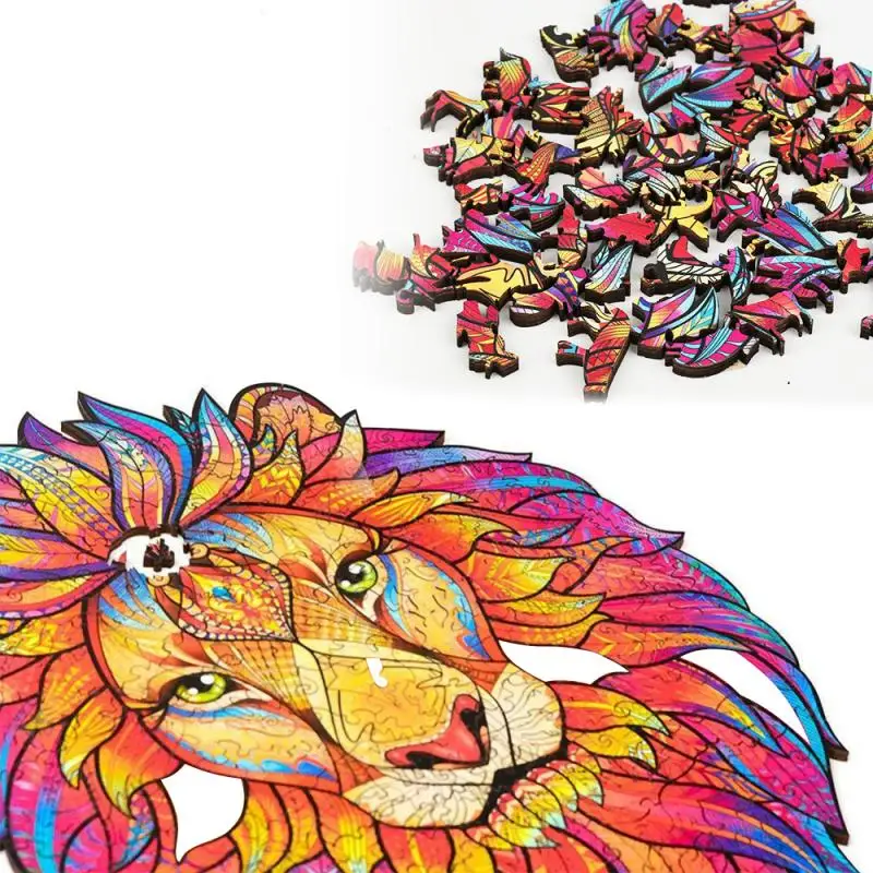 DIY Wooden Puzzle For Adults Kids DIY Mysterious Lion Puzzle Each Piece Is Animal Shaped New Year's Gift Wooden Jigsaw Puzzle
DIY Wooden Puzzle For Adults Kids DIY Mysterious Lion Puzzle Each Piece Is Animal Shaped New Year's Gift Wooden Jigsaw Puzzle