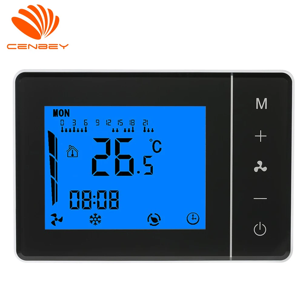 

Air Conditioning Thermostat Smart Thermostat Three Speed Remote Control Switch Fan Coil Unit Room Temperature Controller 90-240V