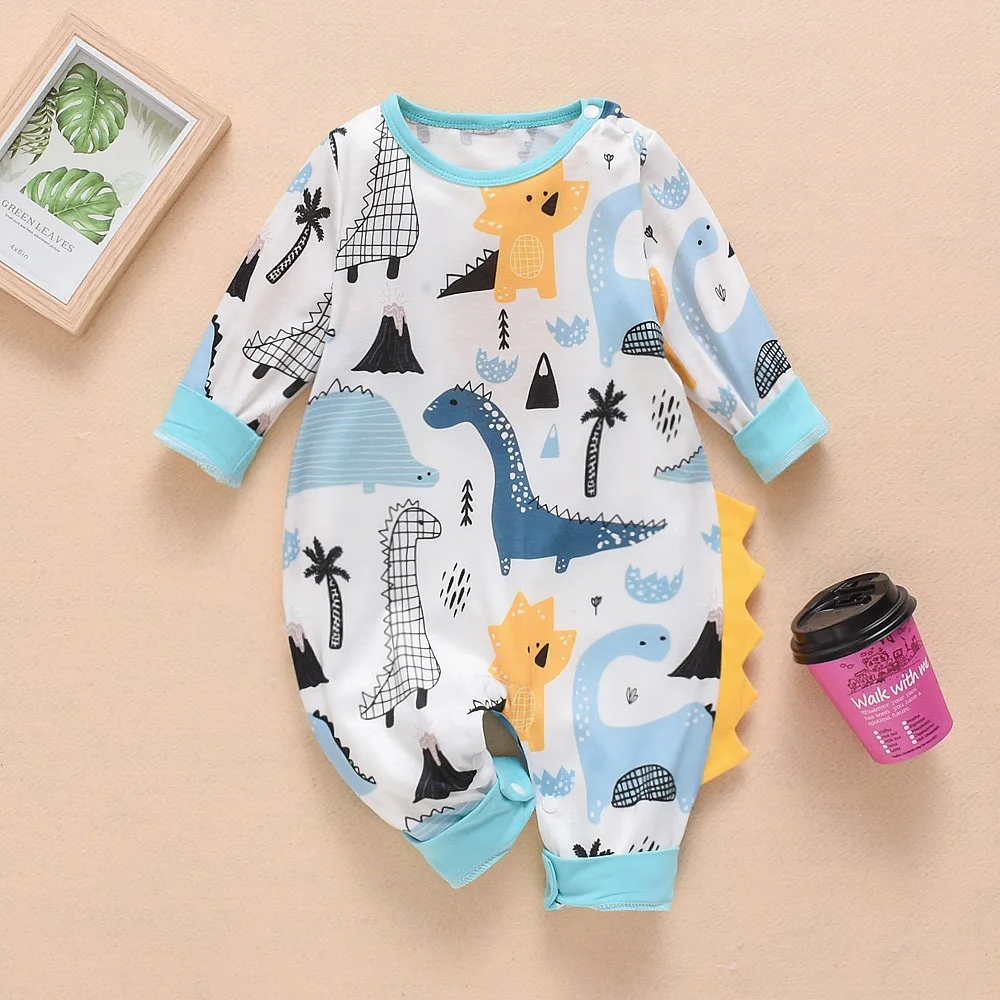 New Born Baby Boy Girl Infant Long Sleeve 3D Dinosaur Colorful Cute Printed Cotton Rompers Winter Romper Playsuit Clothes
New Born Baby Boy Girl Infant Long Sleeve 3D Dinosaur Colorful Cute Printed Cotton Rompers Winter Romper Playsuit Clothes