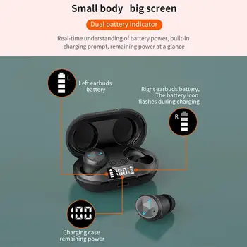 TWS Wireless Earbuds Headset Bluetooth Headset With Microphone Sports Waterproof In-Ear Volume Control Smart Earphone
TWS Wireless Earbuds Headset Bluetooth Headset With Microphone Sports Waterproof In-Ear Volume Control Smart Earphone