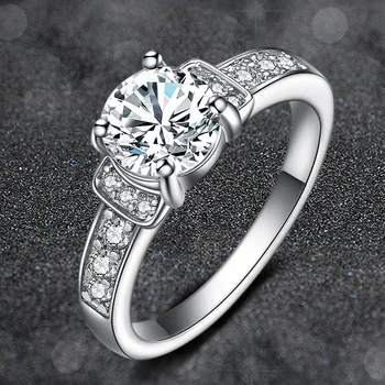 Classic Eight Hearts and Eight Arrows Diamond Ring Silver Color Ring for Women Engagement Wedding Diamond Jewelry
Classic Eight Hearts and Eight Arrows Diamond Ring Silver Color Ring for Women Engagement Wedding Diamond Jewelry