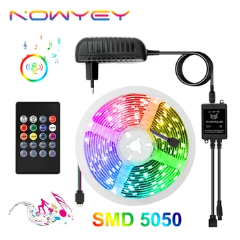 Music Sync LED Strip Light 5M Kit 12V RGB SMD5050 LED Light Strip Ambilight Sounds Sensor Luces LED RGB Tape Neon Ribbon
Music Sync LED Strip Light 5M Kit 12V RGB SMD5050 LED Light Strip Ambilight Sounds Sensor Luces LED RGB Tape Neon Ribbon