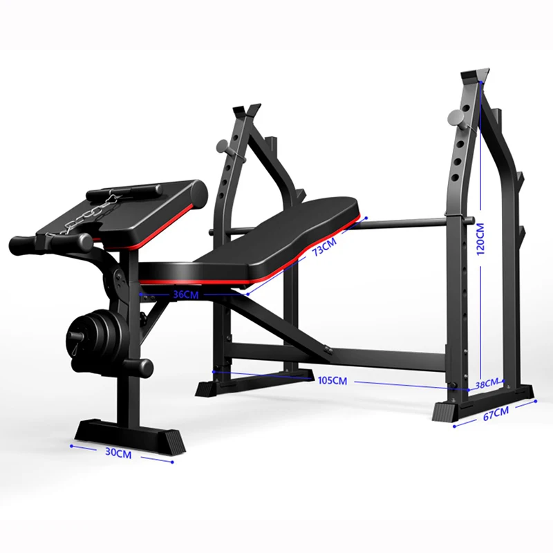 Foldable Bench Press Men's Bench Squat Rack Multifunctional Weightlifting Bed Foldable Bench Press Home Fitness Equipment SJ
Foldable Bench Press Men's Bench Squat Rack Multifunctional Weightlifting Bed Foldable Bench Press Home Fitness Equipment SJ