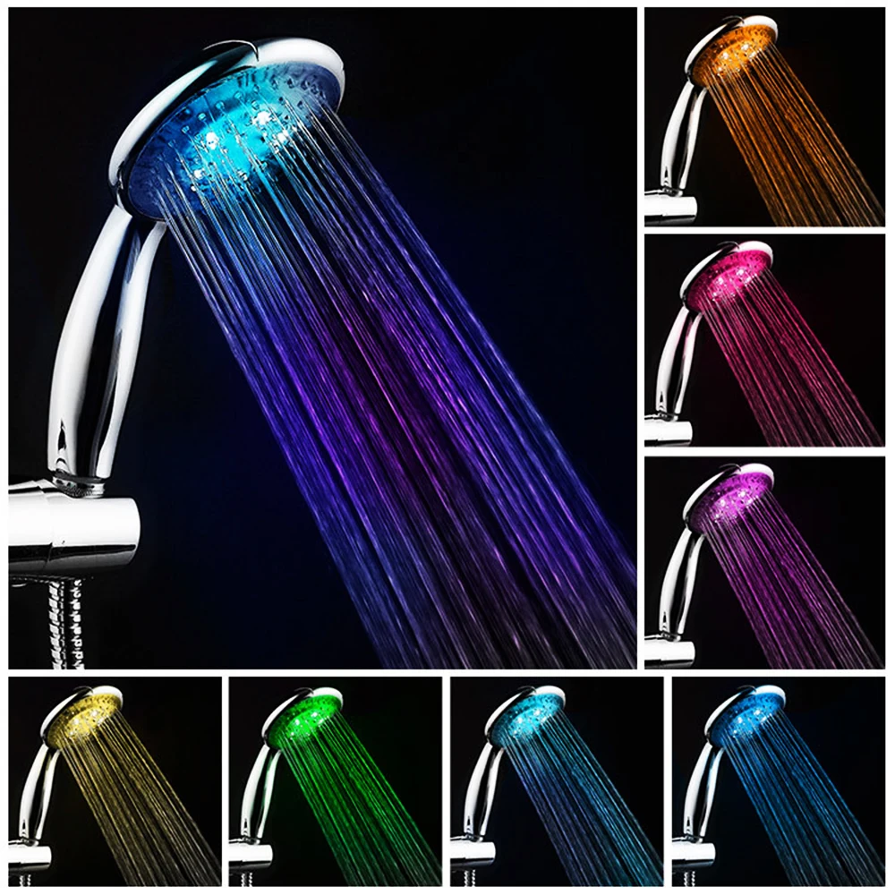 High Quality Romantic Round LED Shower Automatic Control 7 Color Changing Shower Head Hot Search
High Quality Romantic Round LED Shower Automatic Control 7 Color Changing Shower Head Hot Search