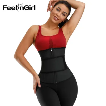FeelinGirl Women Latex Waist Trainer Zipper Slimming Belt Sanua Sweat Tummy Control Shaper High Compression Sweat Girdle
FeelinGirl Women Latex Waist Trainer Zipper Slimming Belt Sanua Sweat Tummy Control Shaper High Compression Sweat Girdle