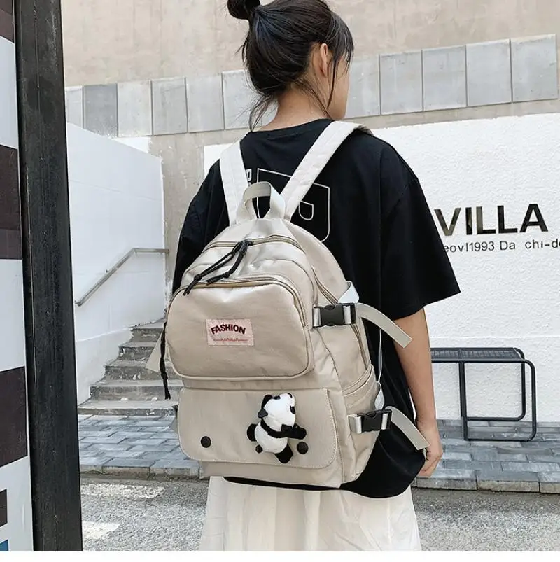 Women Student Backpack Waterproof Solid Nylon School Bag Girl Fashion New Casual Simple Backpack Female Book Bag Ladies Rucksack
Women Student Backpack Waterproof Solid Nylon School Bag Girl Fashion New Casual Simple Backpack Female Book Bag Ladies Rucksack