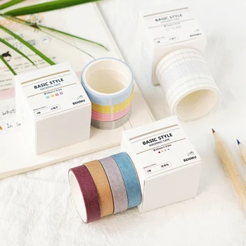Basic Solid Color Washi Tape Set Cute Masking Tape Kawaii Decorative Adhesive Grid Washi Tape Notebook Scrapbook Sticker
Basic Solid Color Washi Tape Set Cute Masking Tape Kawaii Decorative Adhesive Grid Washi Tape Notebook Scrapbook Sticker