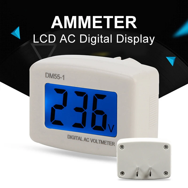 AC Panel Meter LCD blue backlight Digital Voltage meter tester Voltmeter 110/220V Switch EU/US Plug Volt Power Monitor
AC Panel Meter LCD blue backlight Digital Voltage meter tester Voltmeter 110/220V Switch EU/US Plug Volt Power Monitor
