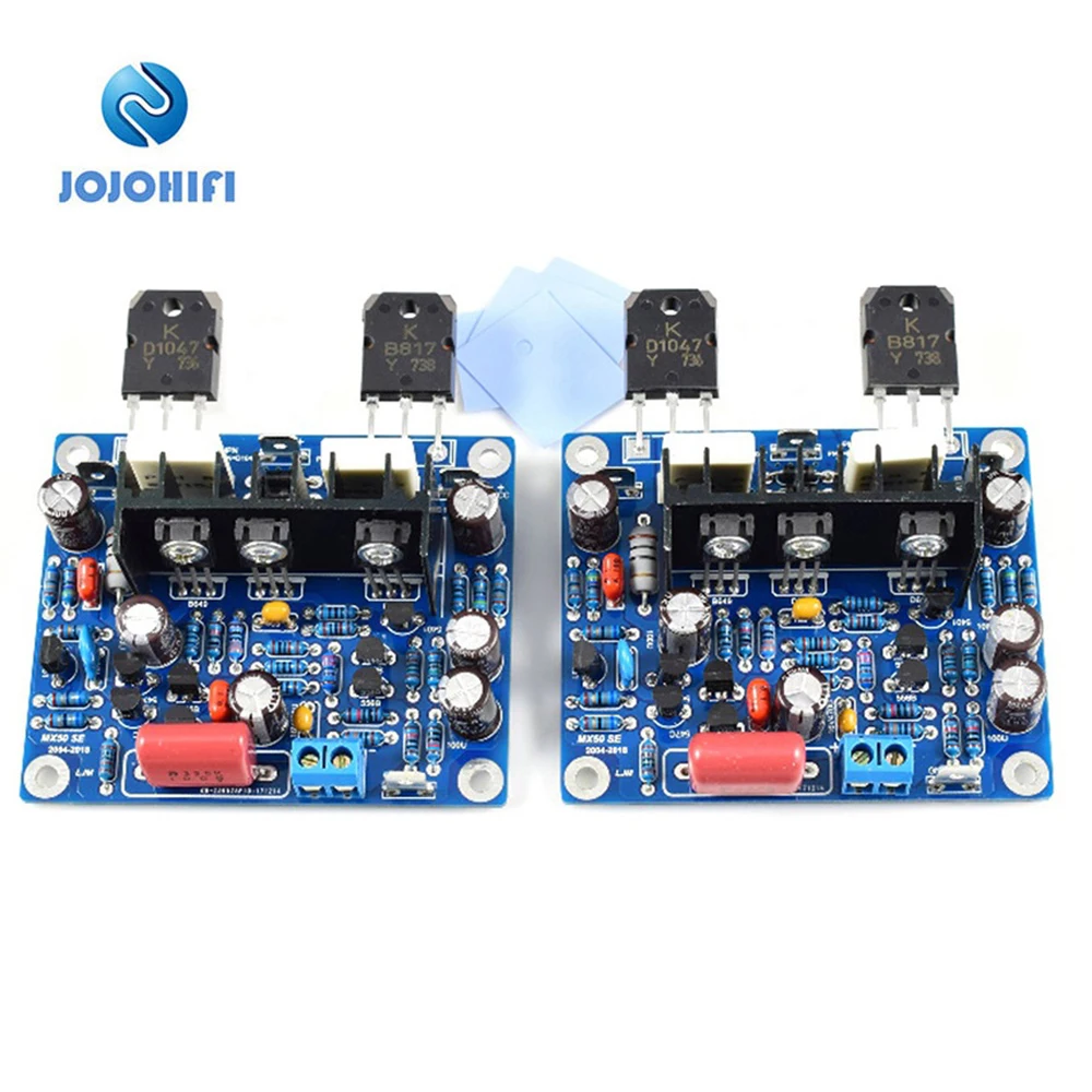 One Pair 2pcs BoardsMX50 SE DIY KITS/Finished Board Dual Channel Power Amplifier Board Two Boards with insulation sheet
One Pair 2pcs BoardsMX50 SE DIY KITS/Finished Board Dual Channel Power Amplifier Board Two Boards with insulation sheet