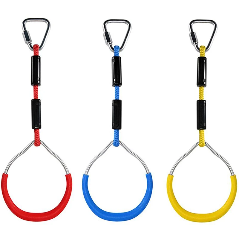 ABZB-Swing Bar Rings 3PCS adjustable Colorful Swing Gymnastic Rings for Kids Boys Girls Weatherproof Outdoor Gymnastic Ring Ninj
ABZB-Swing Bar Rings 3PCS adjustable Colorful Swing Gymnastic Rings for Kids Boys Girls Weatherproof Outdoor Gymnastic Ring Ninj