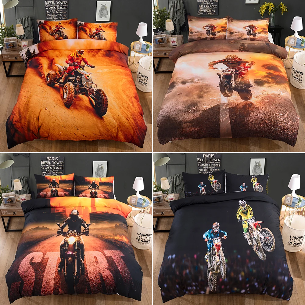 Violent Motorcycle Pattern Bedding Set 2/3Pcs Comforter Cover with Pillowcase US/AU/UK 11 Size(no Filling)
Violent Motorcycle Pattern Bedding Set 2/3Pcs Comforter Cover with Pillowcase US/AU/UK 11 Size(no Filling)