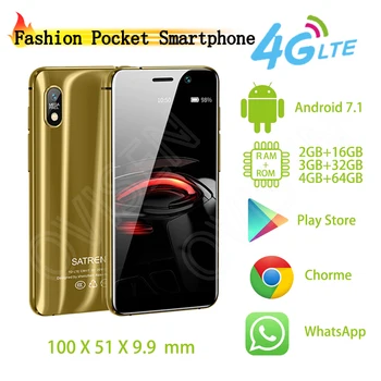 Satrend S11 Pocket Android Smartphone 3.22" Dual 4G LTE MTK6739 Quad Core Ultra Thin Cellphone Google Play Store Mobile Phone
Satrend S11 Pocket Android Smartphone 3.22" Dual 4G LTE MTK6739 Quad Core Ultra Thin Cellphone Google Play Store Mobile Phone