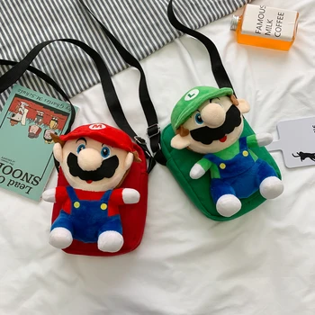 candice guo! cute plush toy cartoon Mario brother soft stuffed doll crossbody bag canvas storage bag birthday Christmas gift 1pc
candice guo! cute plush toy cartoon Mario brother soft stuffed doll crossbody bag canvas storage bag birthday Christmas gift 1pc