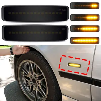 2pcs Dynamic Led Marker Light Car Fender Side Yellow Flowing Sequential Turn Signal Light 12V For BMW E39 Car Tuning Supplies
2pcs Dynamic Led Marker Light Car Fender Side Yellow Flowing Sequential Turn Signal Light 12V For BMW E39 Car Tuning Supplies