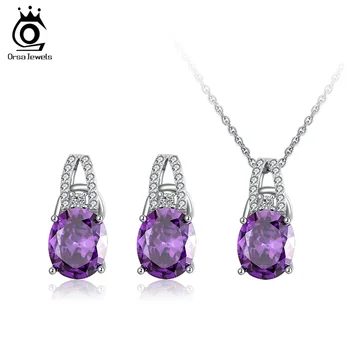 ORSA JEWELS Real 925 Necklace Earrings Set Women Sterling Silver Jewelry Sets AAAA Cubic Zircon Oval Shape Wedding Party SS45
ORSA JEWELS Real 925 Necklace Earrings Set Women Sterling Silver Jewelry Sets AAAA Cubic Zircon Oval Shape Wedding Party SS45