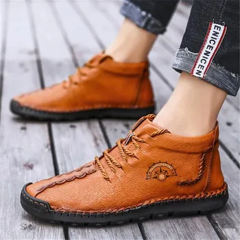 New casual sneakers shoes men's retro handmade casual large size shoes loafers zapatos de hombre mens style shoes 39-48 
New casual sneakers shoes men's retro handmade casual large size shoes loafers zapatos de hombre mens style shoes 39-48