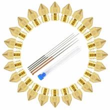 24PCS MK8 Nozzles 5PCS Cleaning Needle Set M6 Brass Extruder 0.2 0.3 0.4 0.5 0.6 0.8 1.0mm Hotend Nozzles Fit 1.75mm 3D Printer
24PCS MK8 Nozzles 5PCS Cleaning Needle Set M6 Brass Extruder 0.2 0.3 0.4 0.5 0.6 0.8 1.0mm Hotend Nozzles Fit 1.75mm 3D Printer