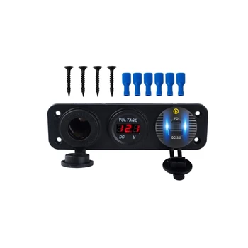 Car QC3.0 USB Type C PD Fast Charger LED Voltmeter 12V Outlet Power Socket Panel Jack for Car Boat Marine Truck SUV
Car QC3.0 USB Type C PD Fast Charger LED Voltmeter 12V Outlet Power Socket Panel Jack for Car Boat Marine Truck SUV