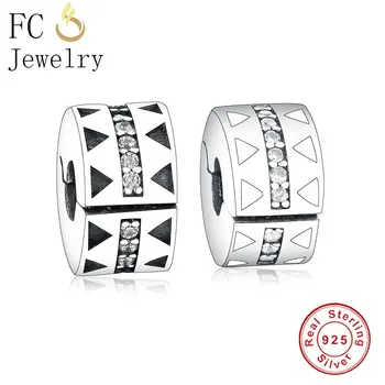 FC Jewelry 925 Silver Fit Original Brand Charm Bracelet Sqaure White Enamel Zirconia Bead Stopper Clip Making Berloque 2019 
FC Jewelry 925 Silver Fit Original Brand Charm Bracelet Sqaure White Enamel Zirconia Bead Stopper Clip Making Berloque 2019