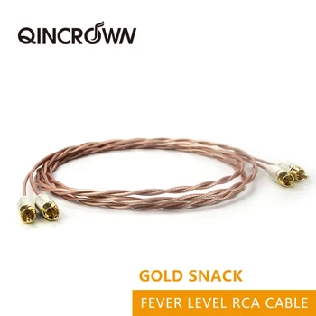 Silver plated Teflon double 2 RCA + 2 RCA lotus plug audio signal cable
Silver plated Teflon double 2 RCA + 2 RCA lotus plug audio signal cable