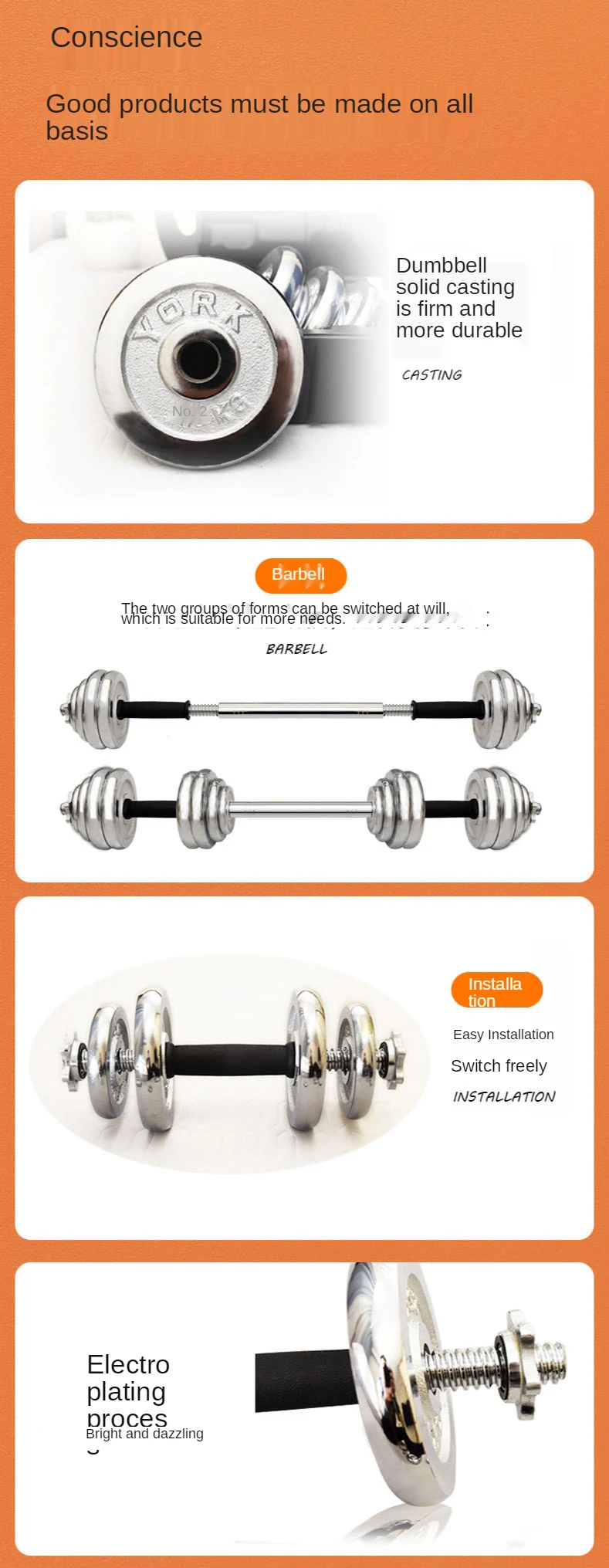 Dumbbell men's home barbell combination set fitness equipment dumbbell adjustable counterweight dumbbell women's bag rubber dumb Dumbbell men's home barbell combination set fitness equipment dumbbell adjustable counterweight dumbbell women's bag rubber dumb