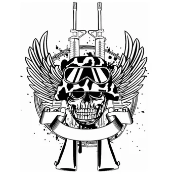Rifle Wing Skull Sticker Punk Death Decal Devil Name Car Art Wall Decals Decor Mural Rock Soldier Decal
Rifle Wing Skull Sticker Punk Death Decal Devil Name Car Art Wall Decals Decor Mural Rock Soldier Decal