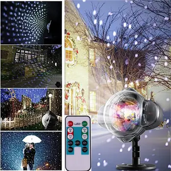 

Snow Falling Light LED Waterproof Snowfall Effect Light Projector with Remote Control for Indoor Outdoor Christmas Party Wedding