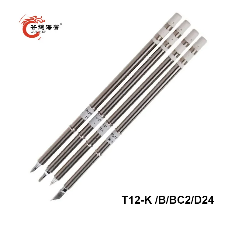 Gudhep 4Pcs/Set T12-K T12-B T12-BC2 T12-D24 Solder Iron Head Soldering Tips T12 Series Welding Head for Hakko Soldering Station
Gudhep 4Pcs/Set T12-K T12-B T12-BC2 T12-D24 Solder Iron Head Soldering Tips T12 Series Welding Head for Hakko Soldering Station