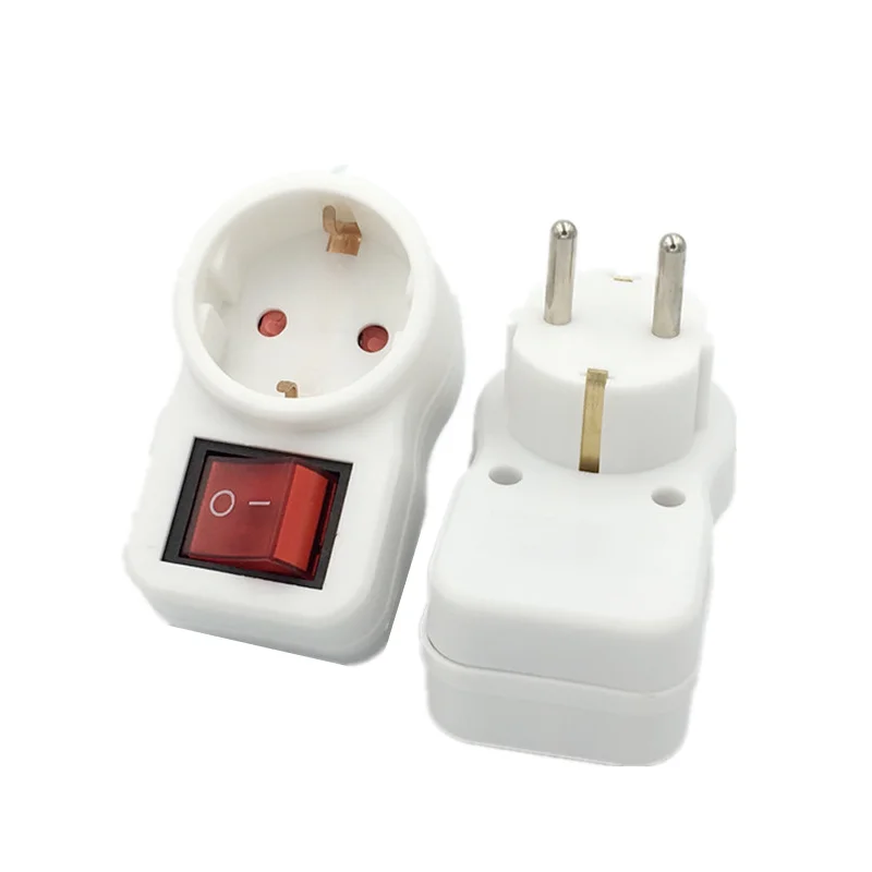 European Type Conversion Plug 1 TO 1 Way EU Standard Power Adapter Socket With Switch Neon Indicator 16A Travel Plugs
European Type Conversion Plug 1 TO 1 Way EU Standard Power Adapter Socket With Switch Neon Indicator 16A Travel Plugs