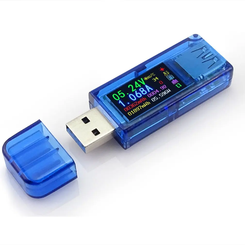 AT34 USB3.0 IPS HD Color Screen USB Tester Voltage Current Capacity Energy Power Equivalent Impedance Temperature Tester
AT34 USB3.0 IPS HD Color Screen USB Tester Voltage Current Capacity Energy Power Equivalent Impedance Temperature Tester