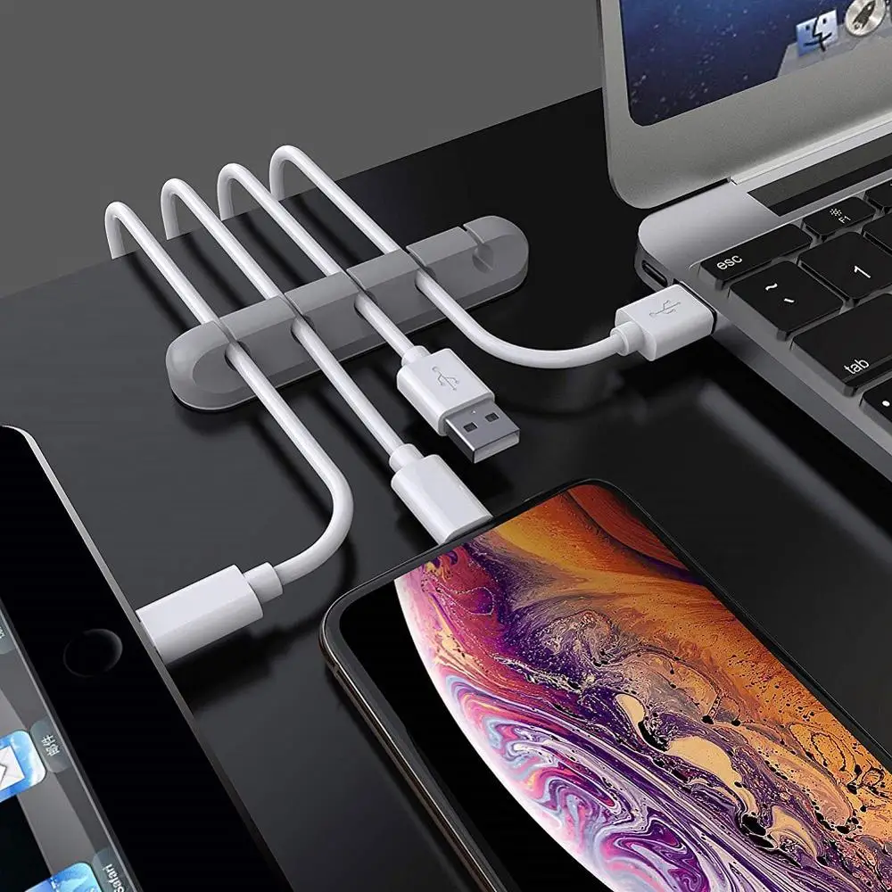 3/5/7 Slots Cable Organizer Silicone Organizer Self-adhesive Cord Holder Cable Clip Home and Office Cable
3/5/7 Slots Cable Organizer Silicone Organizer Self-adhesive Cord Holder Cable Clip Home and Office Cable
